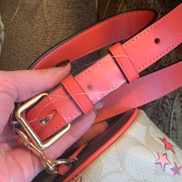 Authentic COACH sign.coated canvas/smooth leather ❤️⭐️zip top satchel/ Crosby - Picture 4 of 16